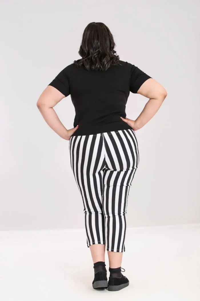 Otho High Waist Capris by Hell Bunny