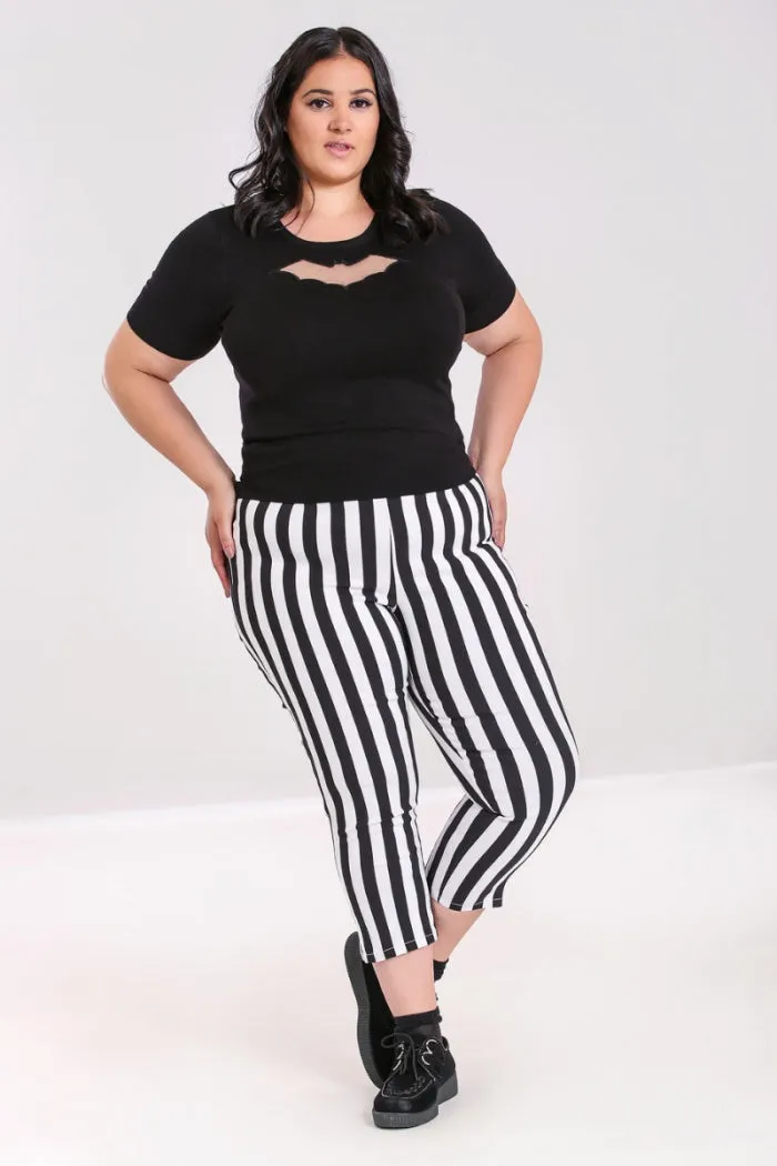 Otho High Waist Capris by Hell Bunny