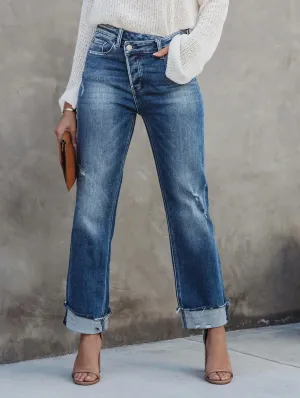 Pants - Leisure Washed Women’s Straight Leg Denim Pants