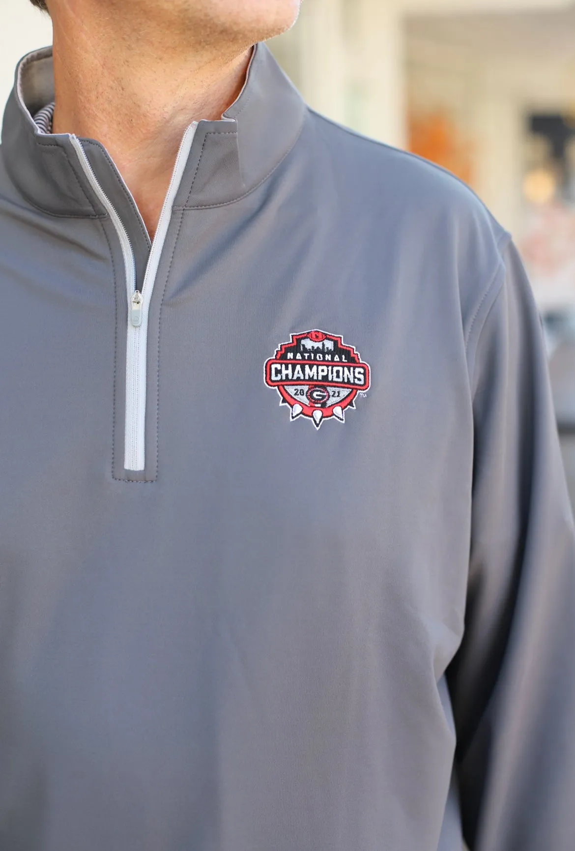 Perth Performance Quarter Zip- National Championship- Iron