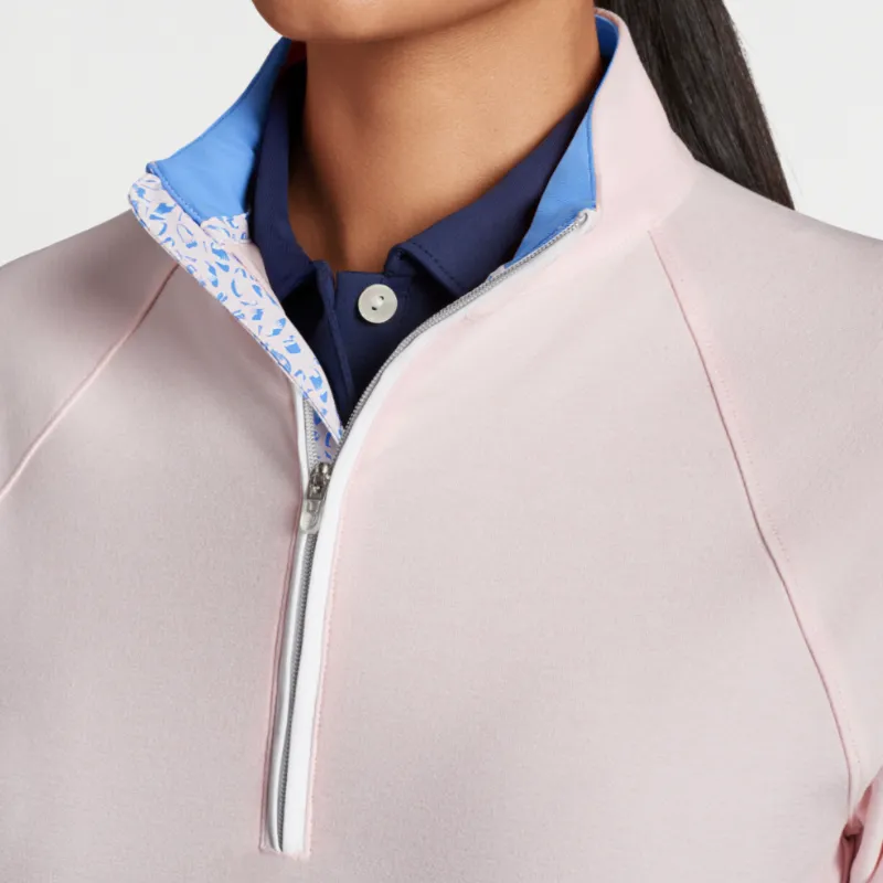 Peter Millar Raglan Sleeve Perth Pullover - Pink