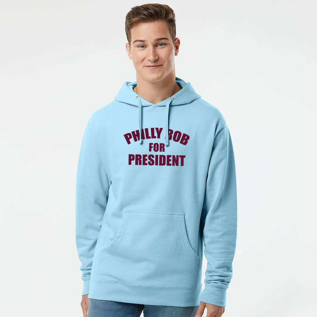 Philly Rob For President Powder Blue Hoodie | Philadelphia Baseball