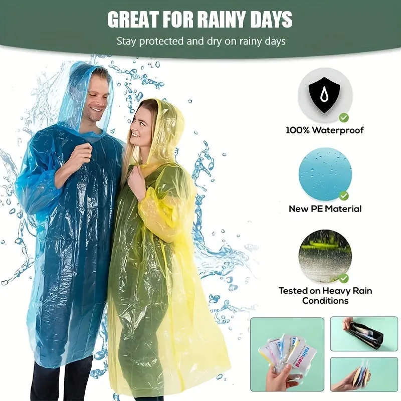 Portable Random Color Disposable Raincoat for Outdoor Travel