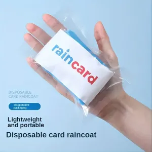 Portable Random Color Disposable Raincoat for Outdoor Travel