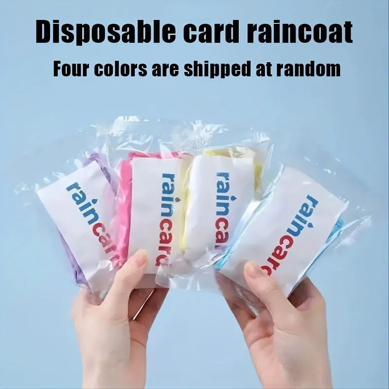 Portable Random Color Disposable Raincoat for Outdoor Travel