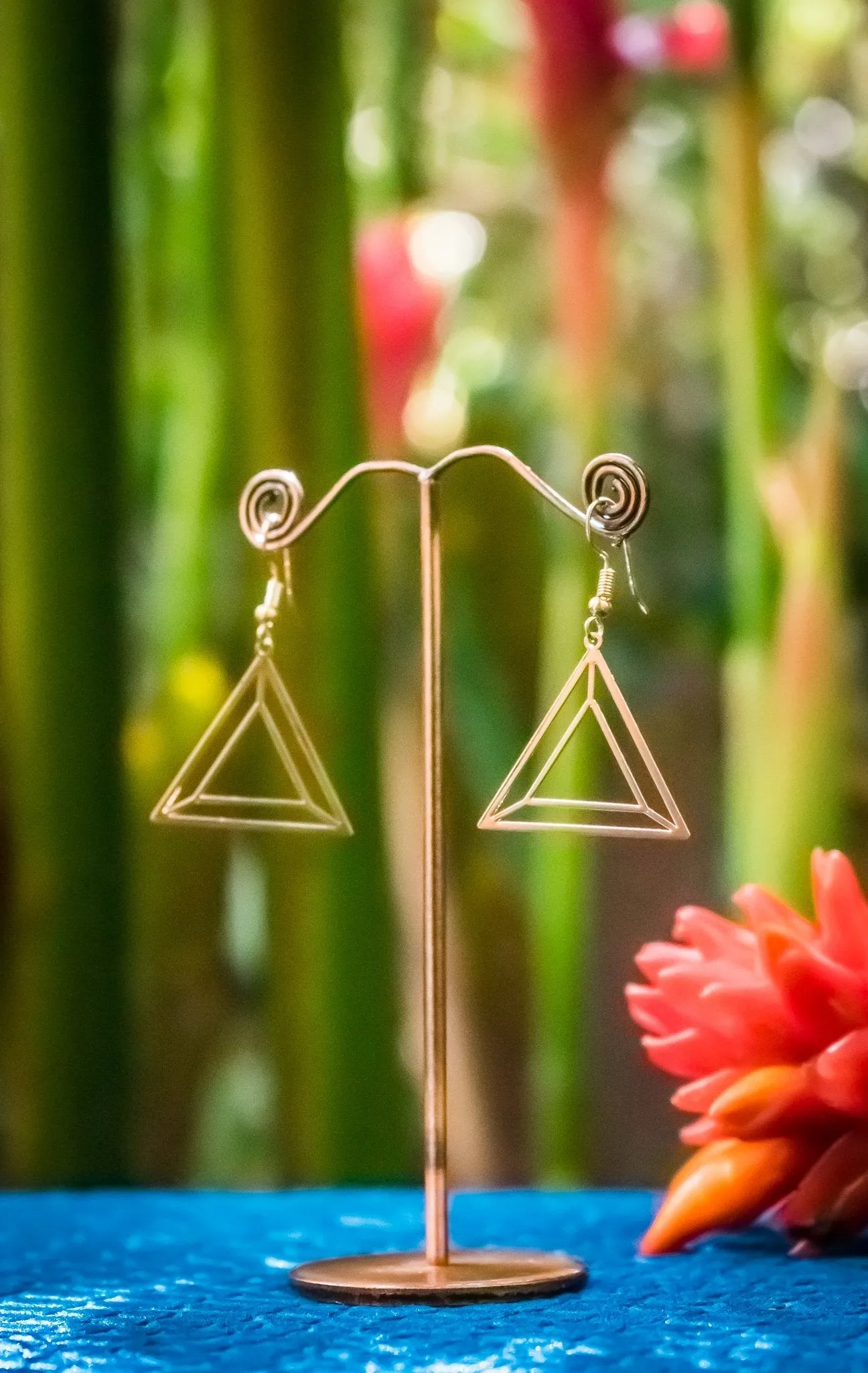 Prism - Brass Earings