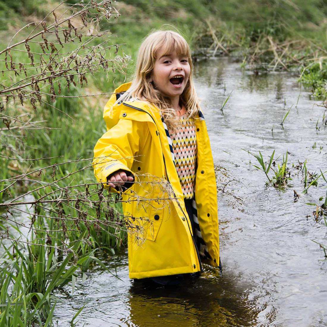 Puddleflex Waterproof Fleece Lined Jacket Yellow