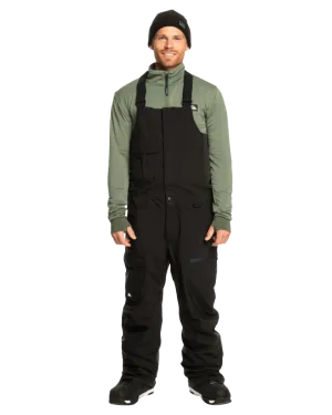 Quiksilver Men's Utility Technical Snow Bib Pants - True Black