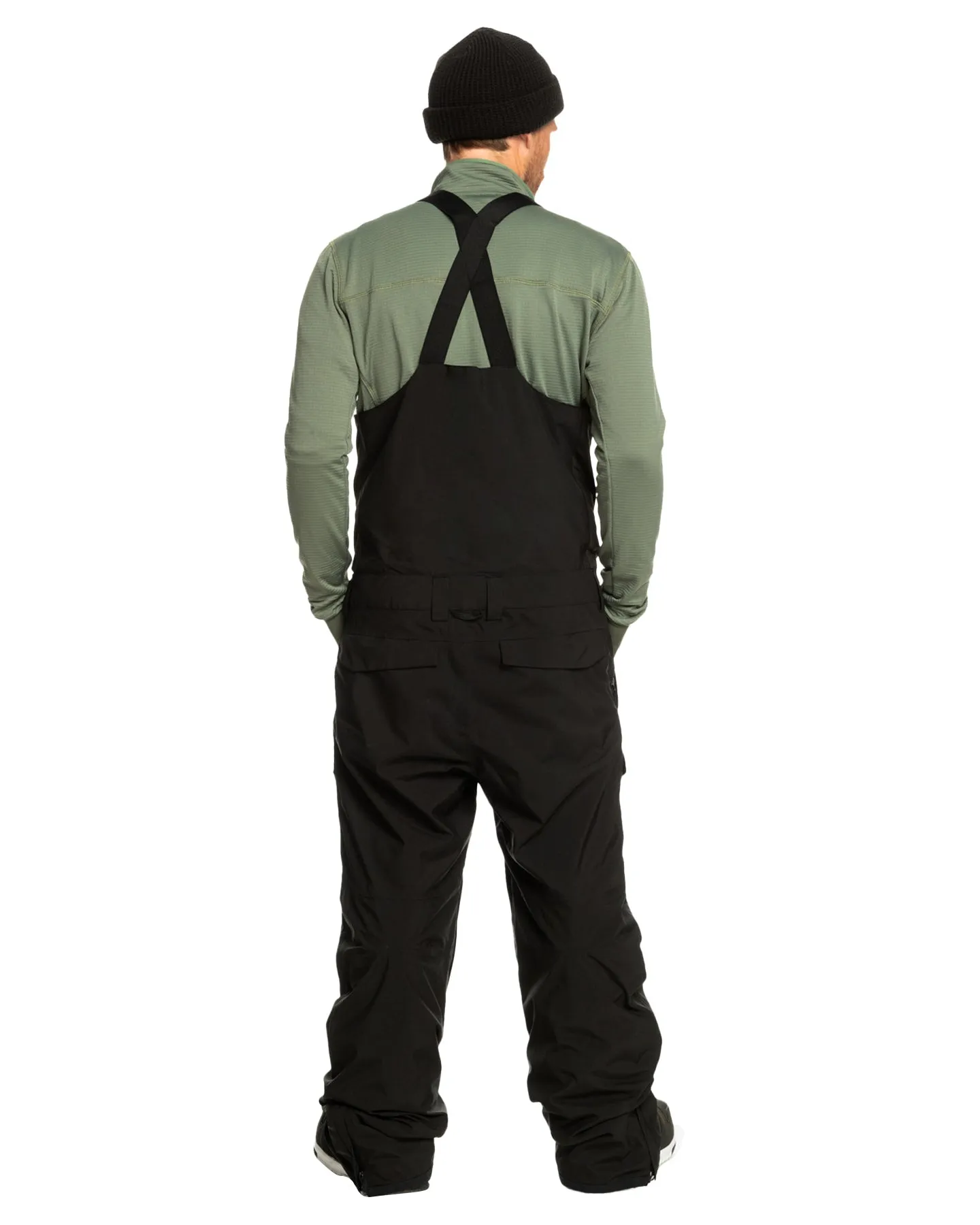 Quiksilver Men's Utility Technical Snow Bib Pants - True Black