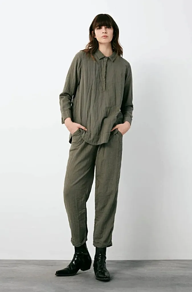 Rabens Saloner Shirley Cotton Pants in Slate