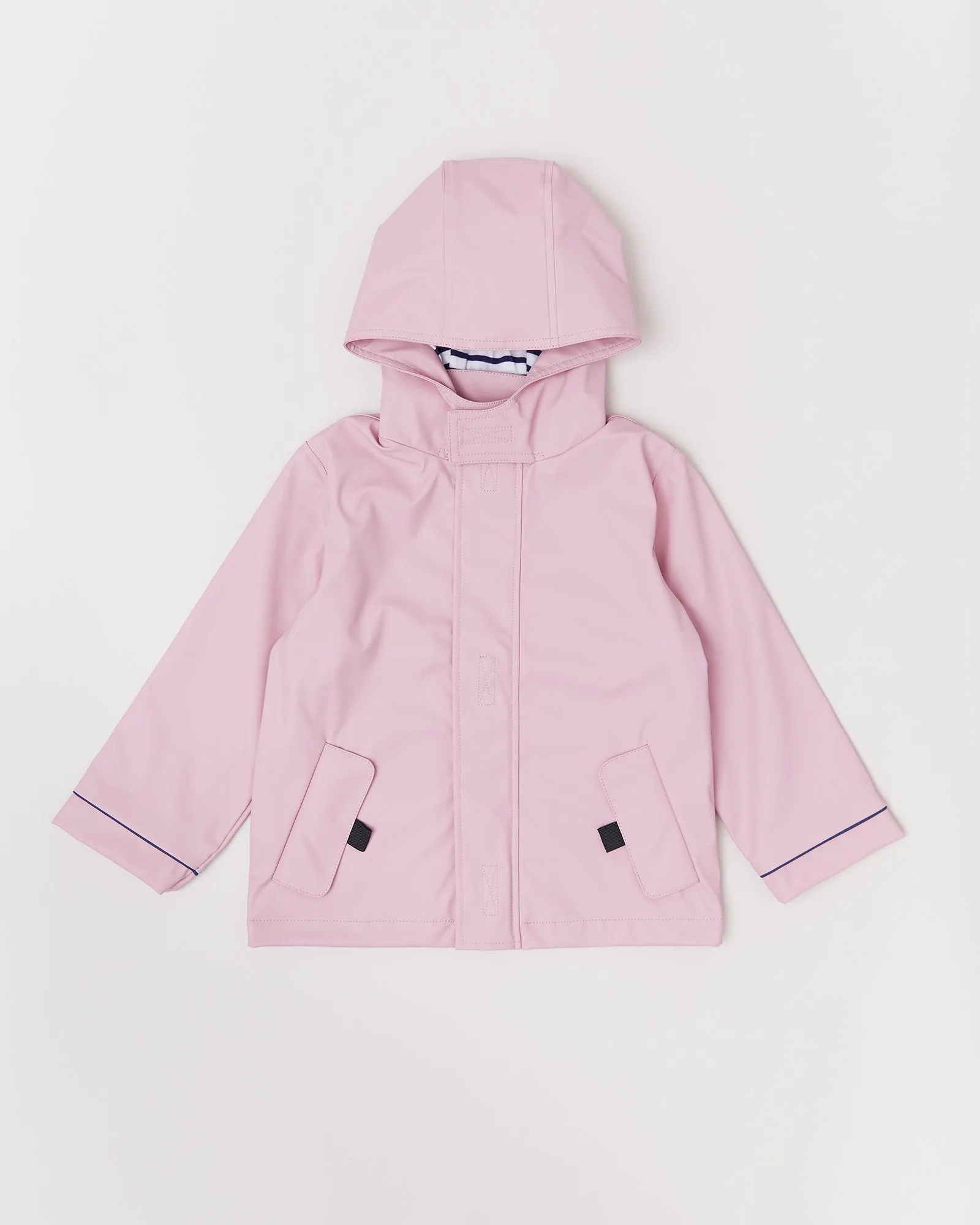 Rainkoat - Stripy Sailor Jacket Blush Pink