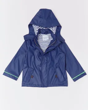 Rainkoat - Stripy Sailor Jacket Ink Navy