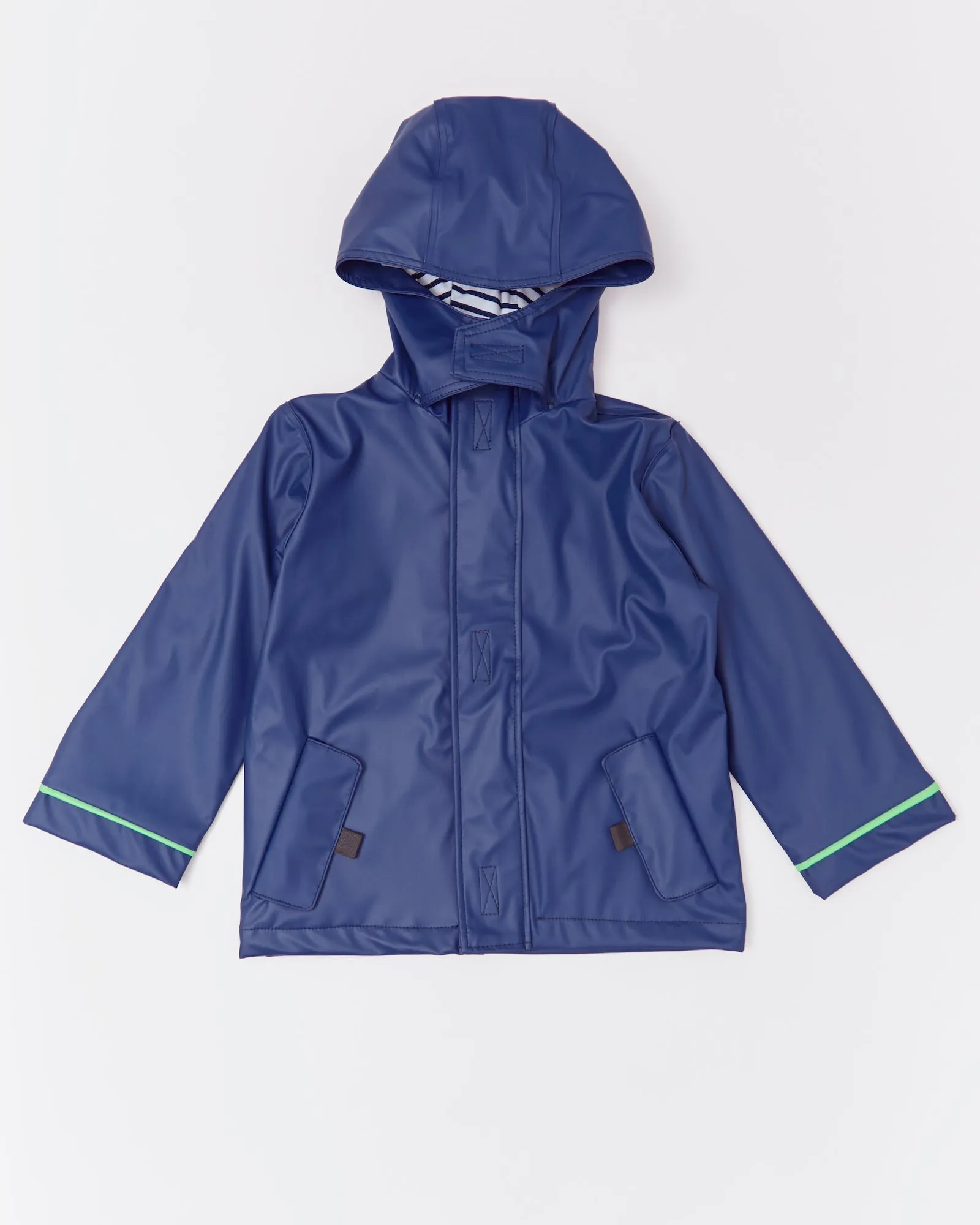 Rainkoat - Stripy Sailor Jacket Ink Navy