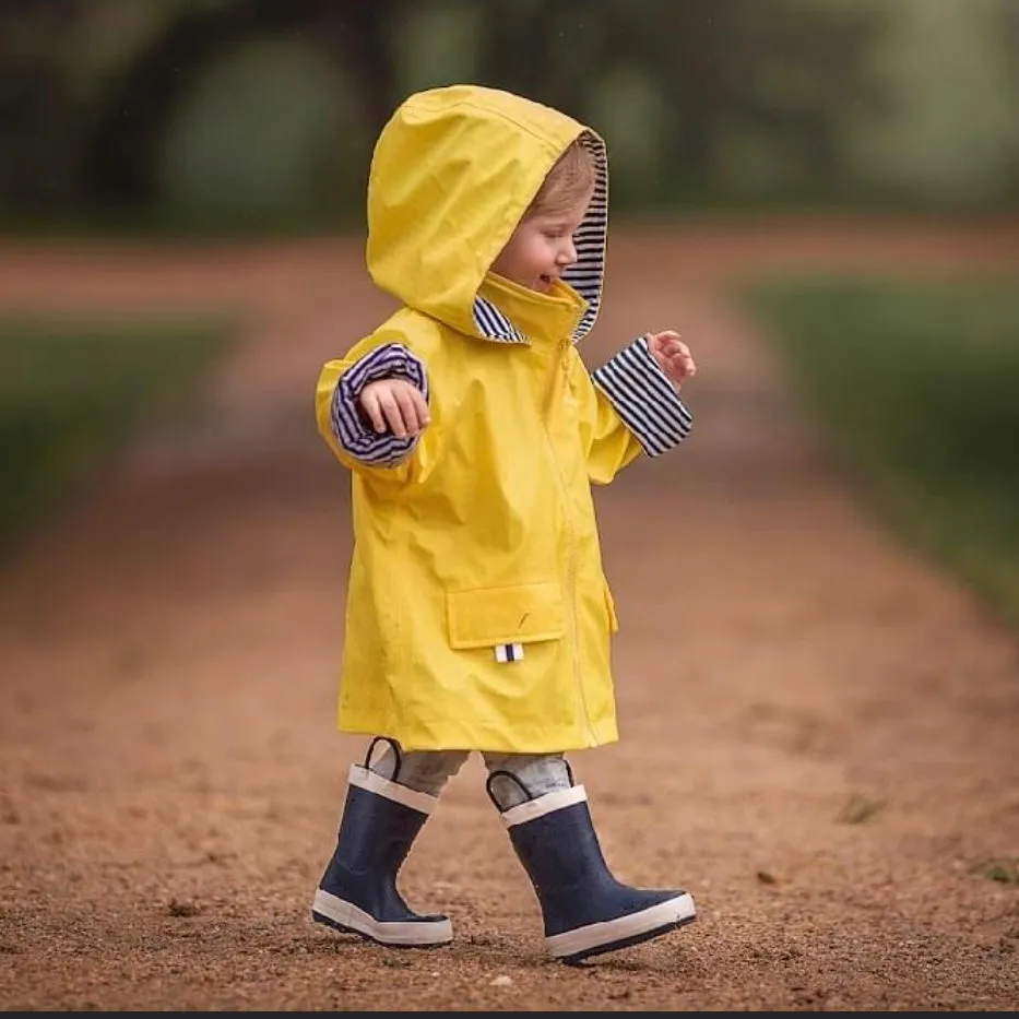 Rainkoat - Stripy Sailor Jacket Mustard