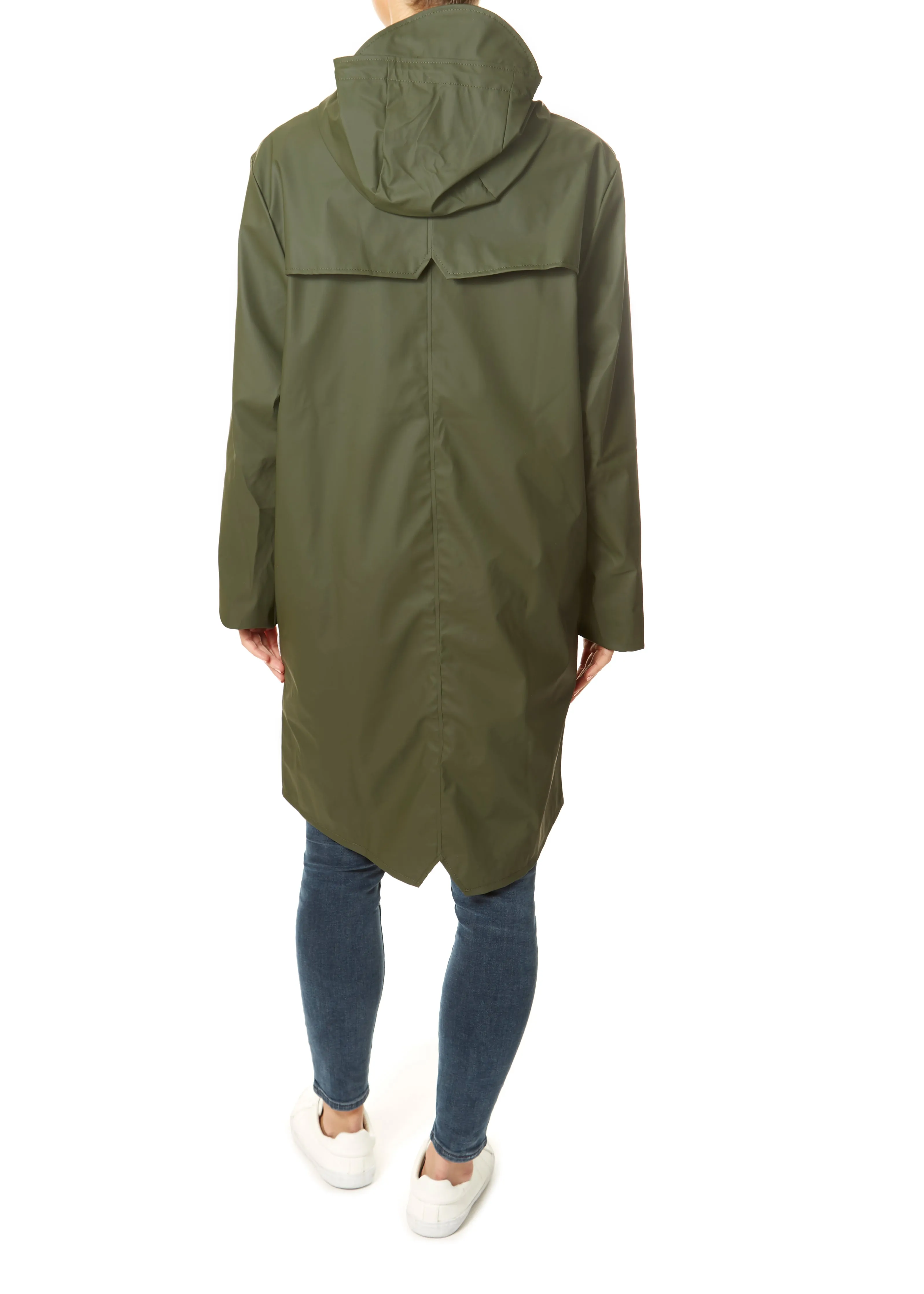 Rains Green 'Long Jacket'