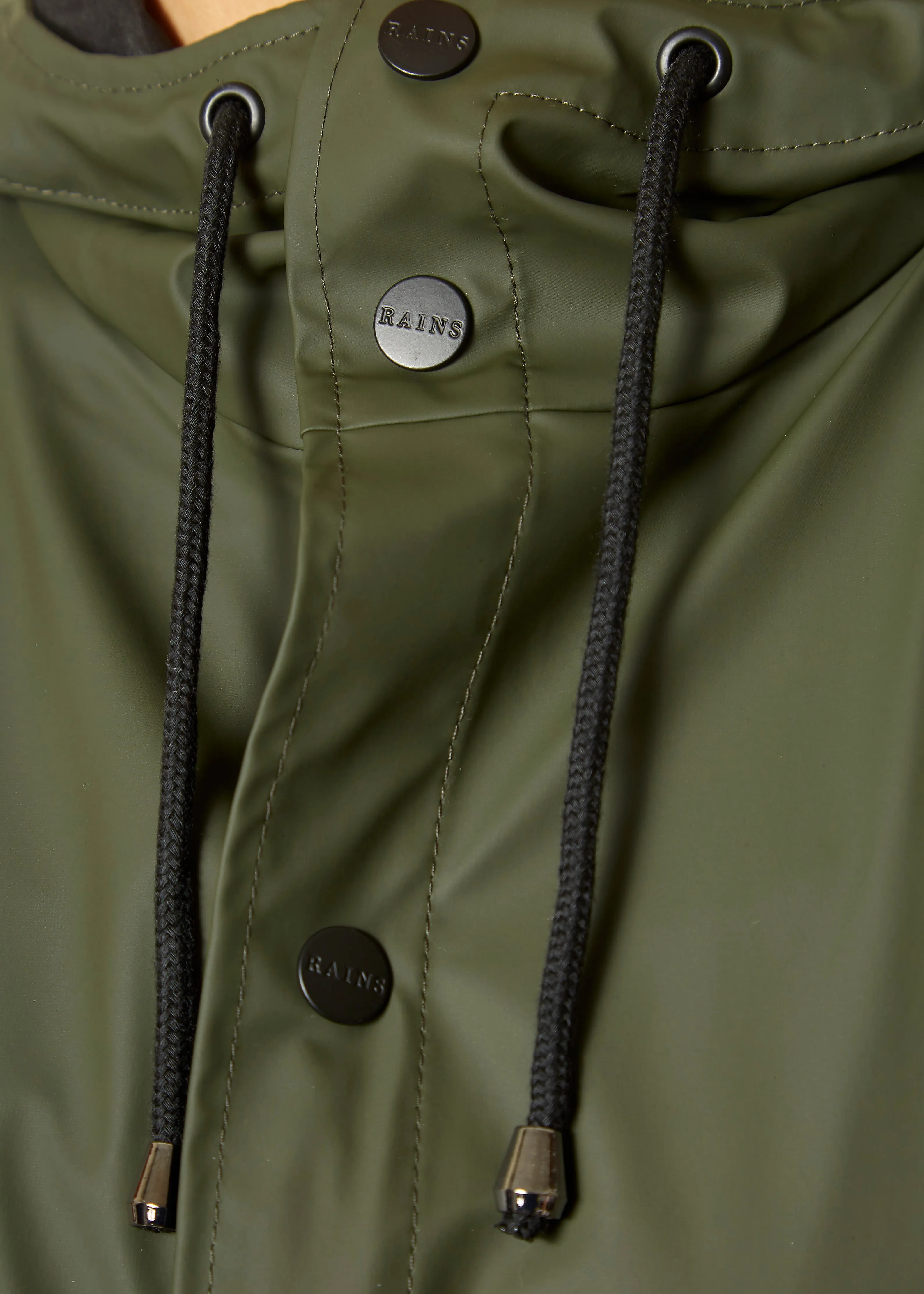 Rains Green 'Long Jacket'