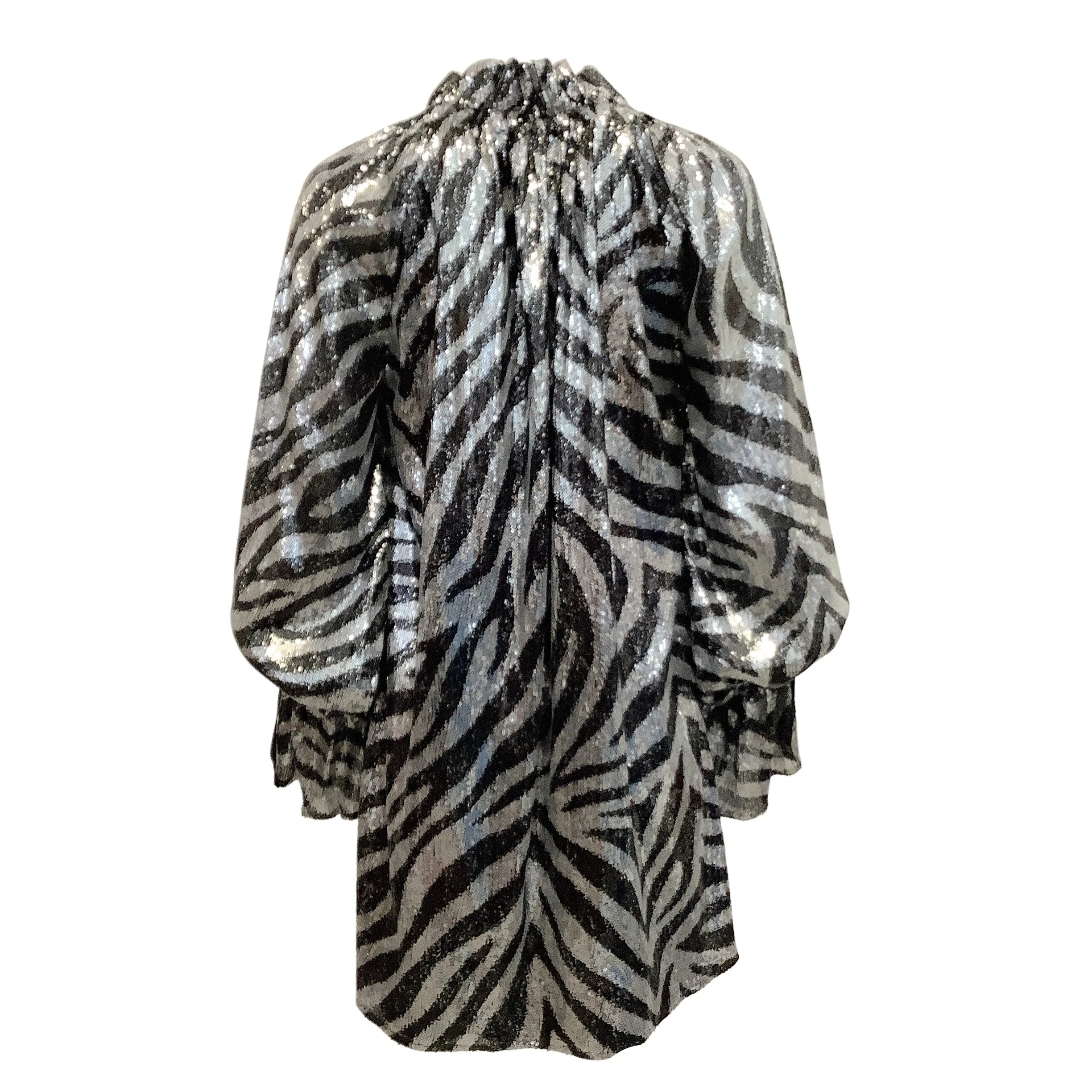 Redemption Black / Silver Zebra Pirata Night Out Dress