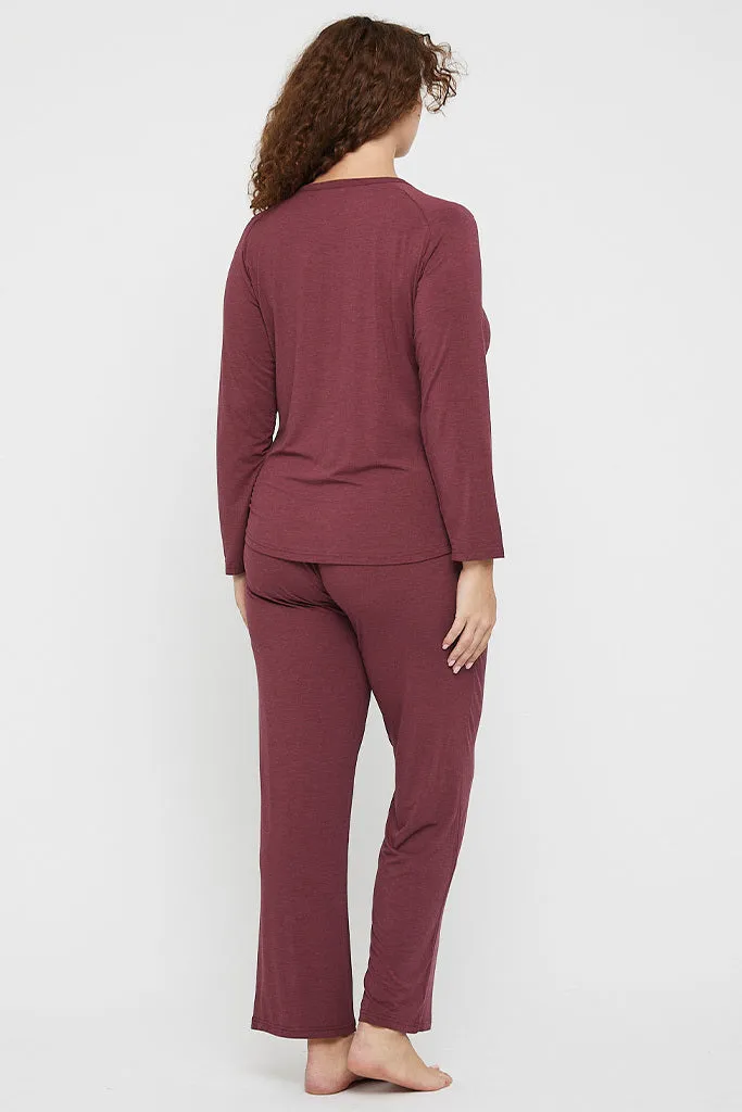 Relax PJ Pants - Burgundy