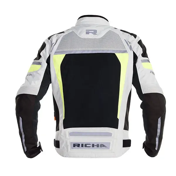 Richa Airstorm Waterproof Textile Jacket Grey / Fluo