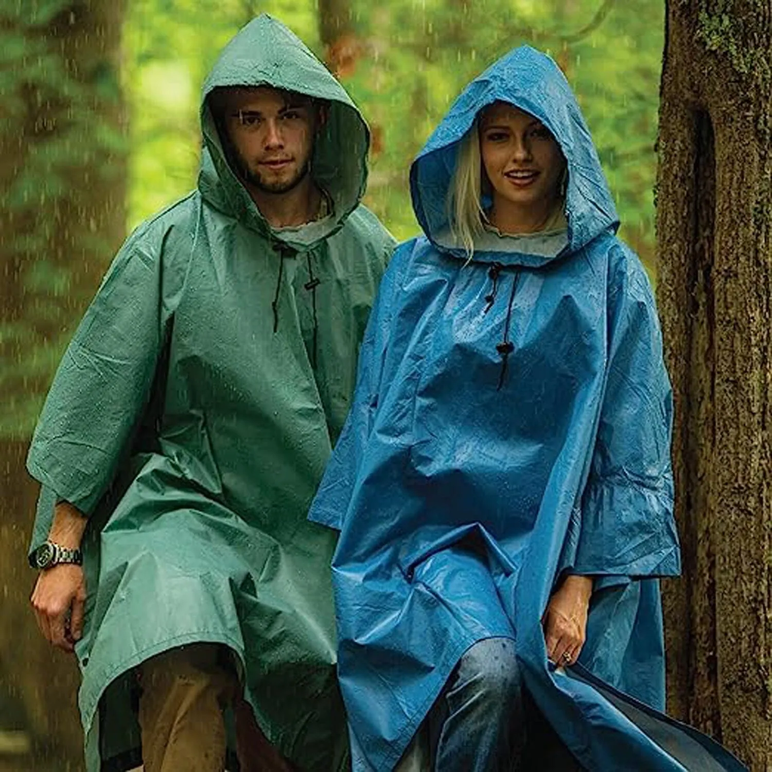 Romano nx Unisex Outdoor Rain Poncho for Adult,Multi Use, Waterproof, Lightweight, Reusable & Packable, One Size Fits Most