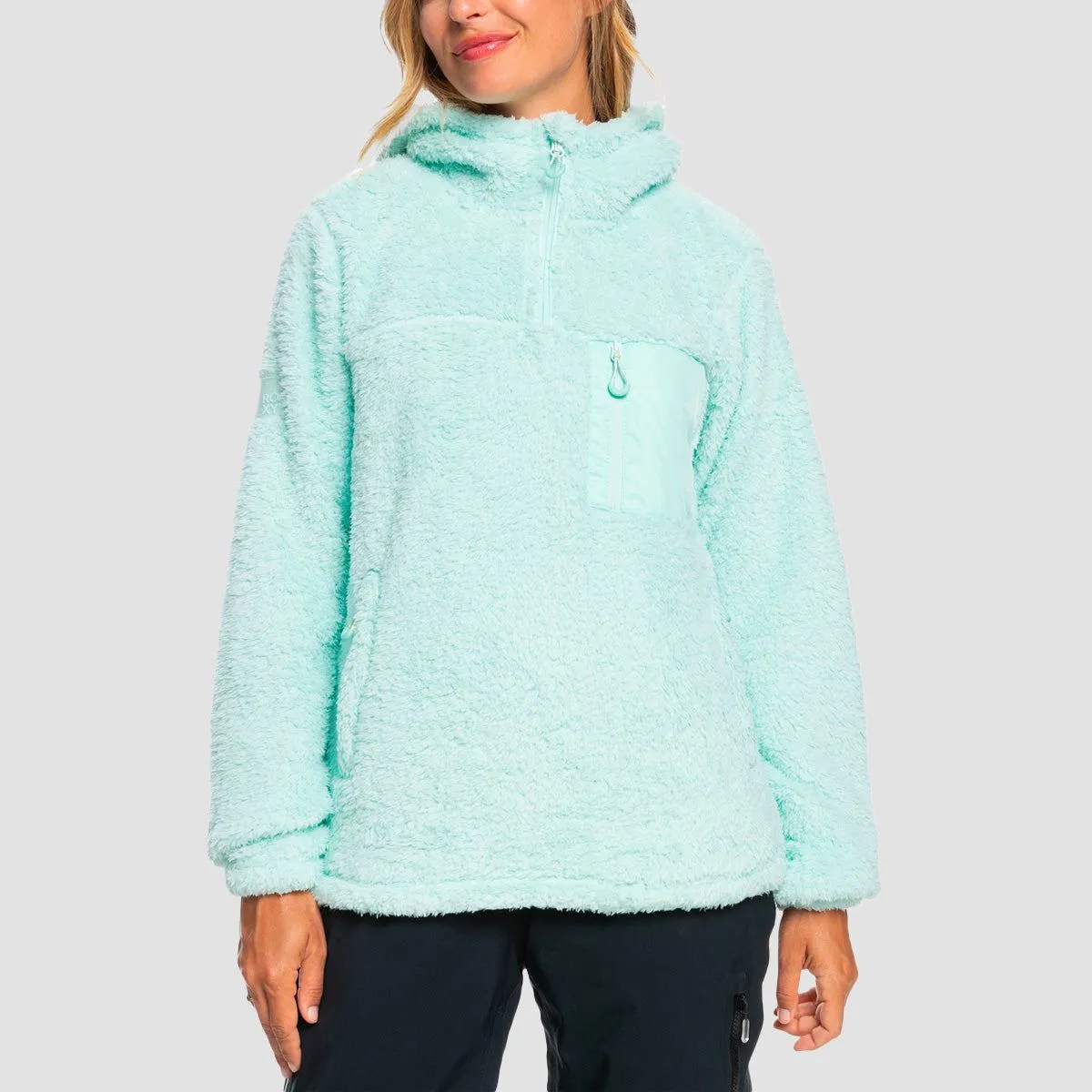 Roxy Alabama Pullover Fleece Fair Aqua - Womens