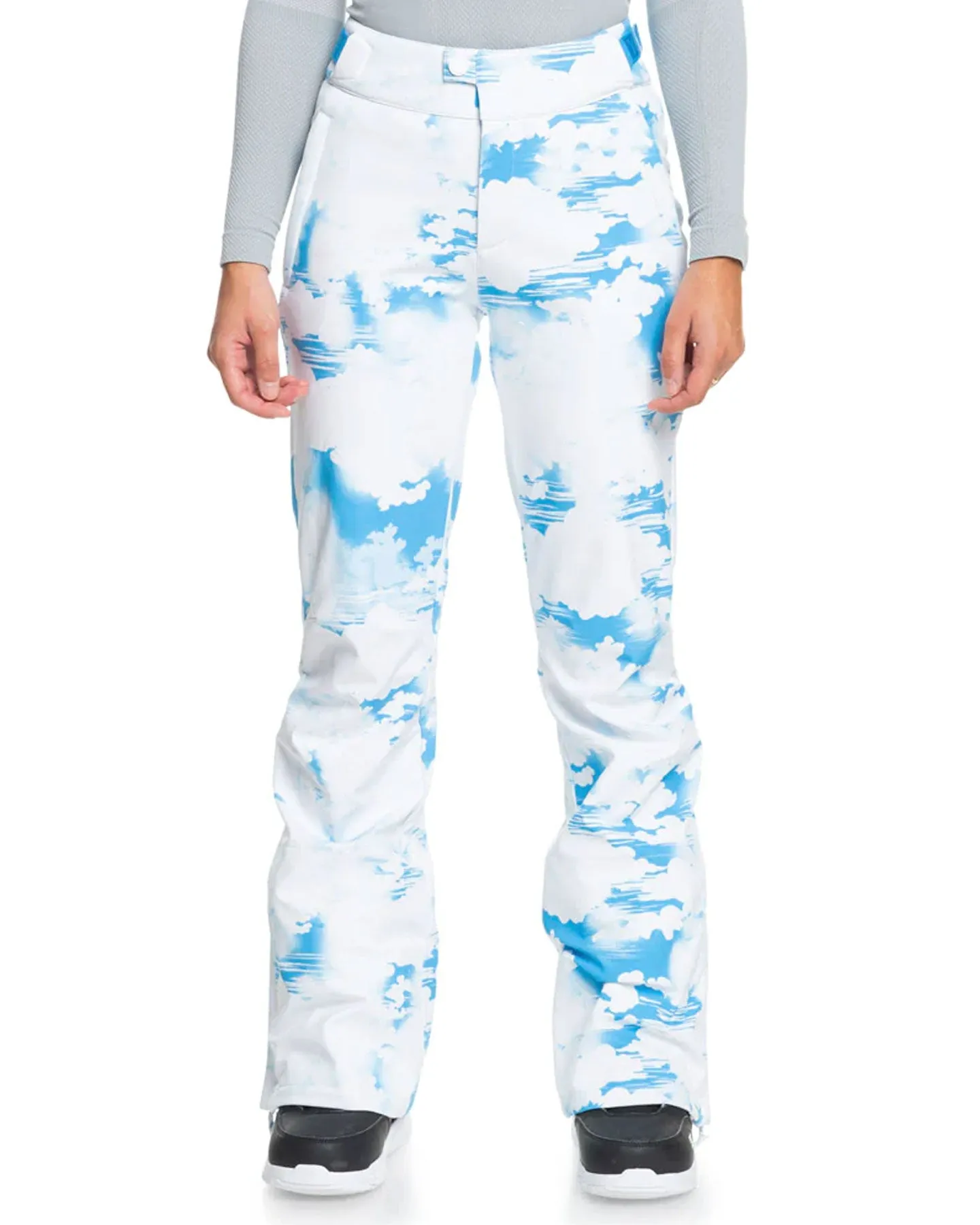 Roxy Women's Chloe Kim Technical Snow Pants - Azure Blue Clouds