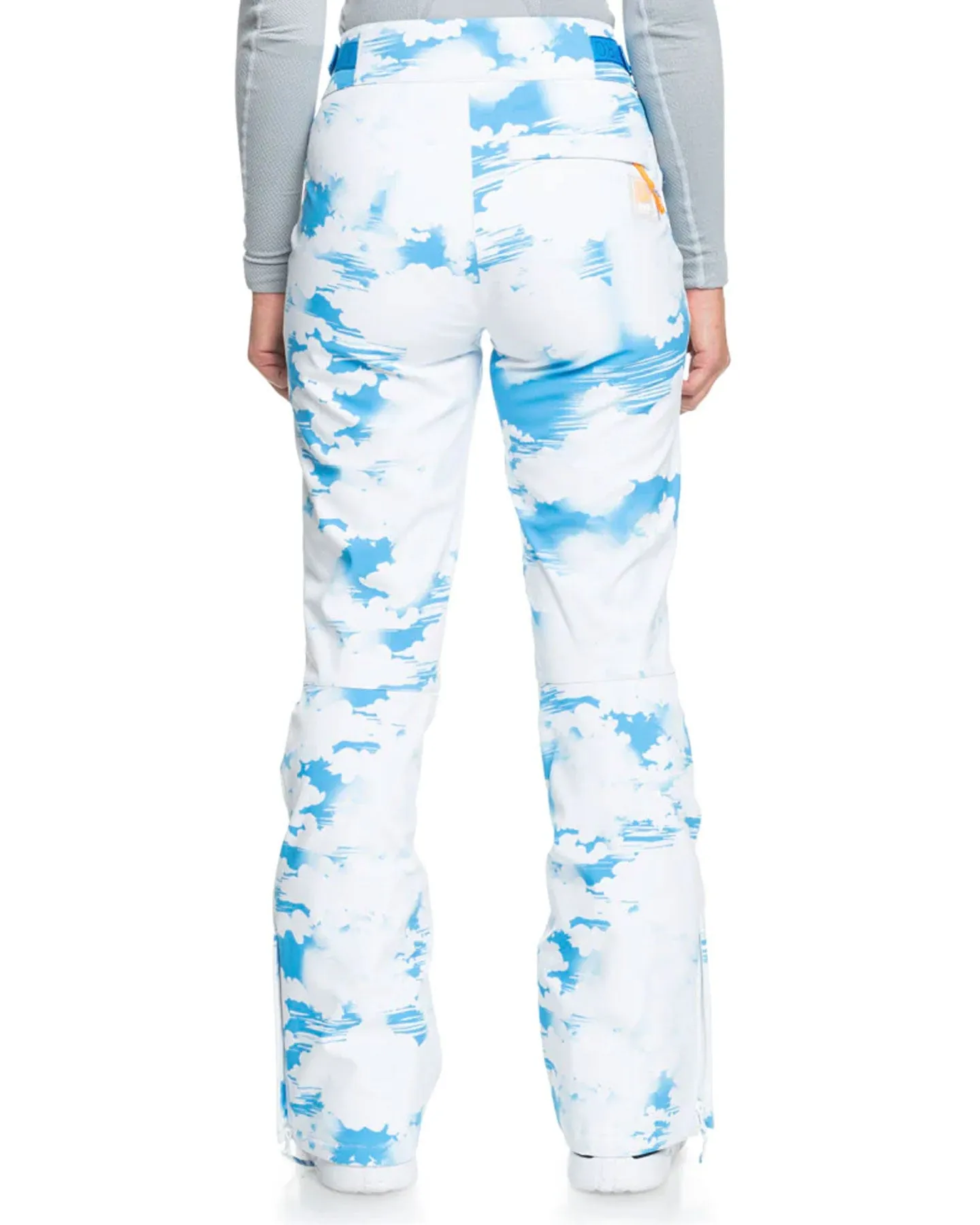 Roxy Women's Chloe Kim Technical Snow Pants - Azure Blue Clouds