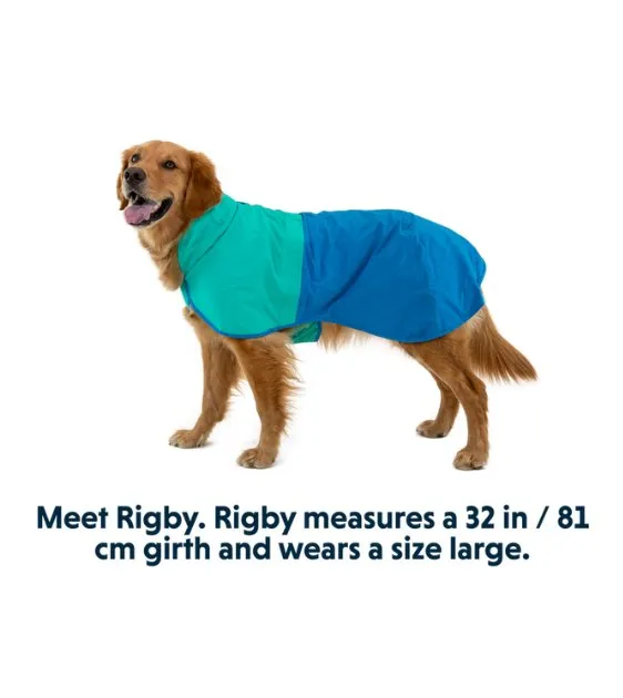 Ruffwear Sun Shower™ Reflective Lightweight Dog Raincoat (Blue Dusk)