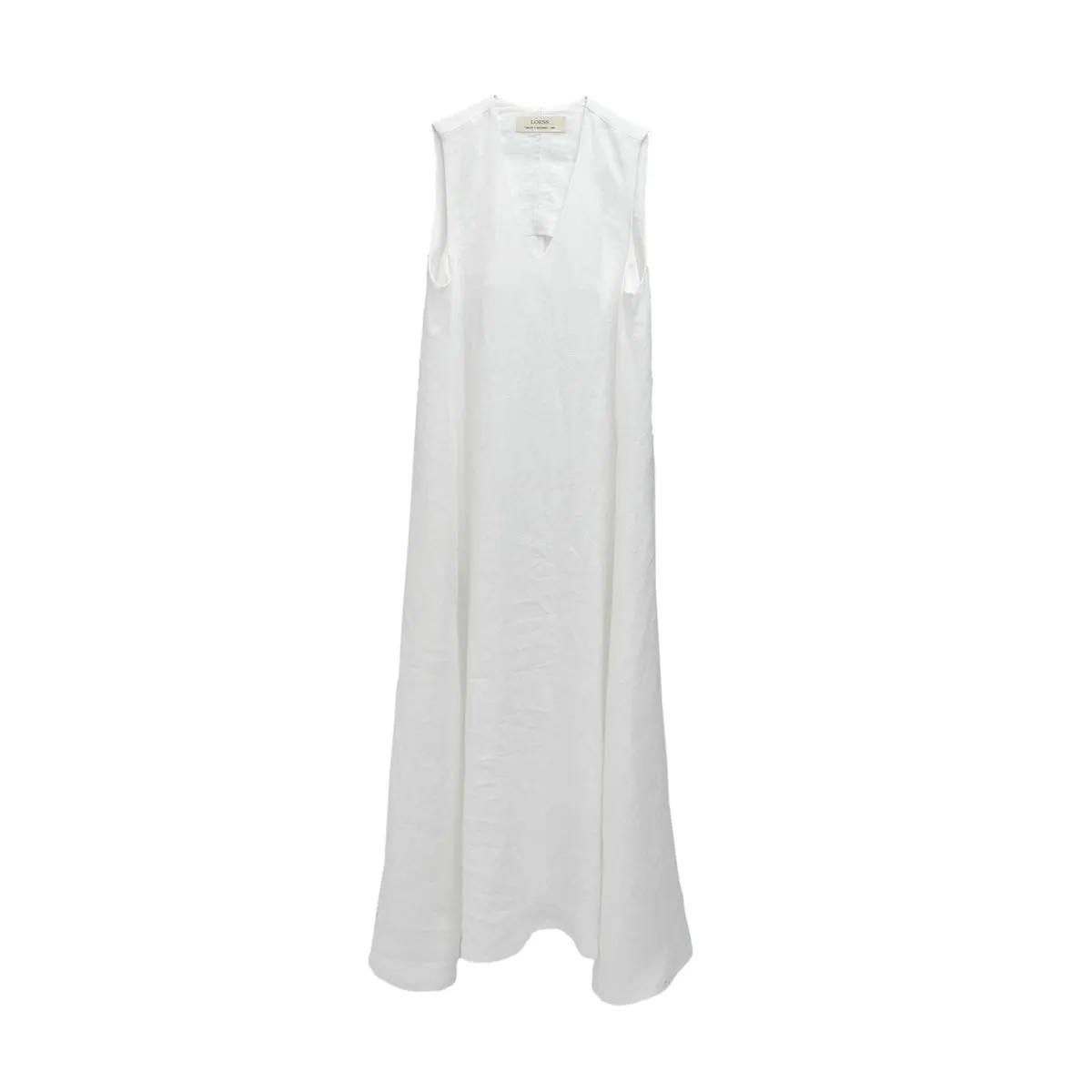 Sarah Dress in White Linen