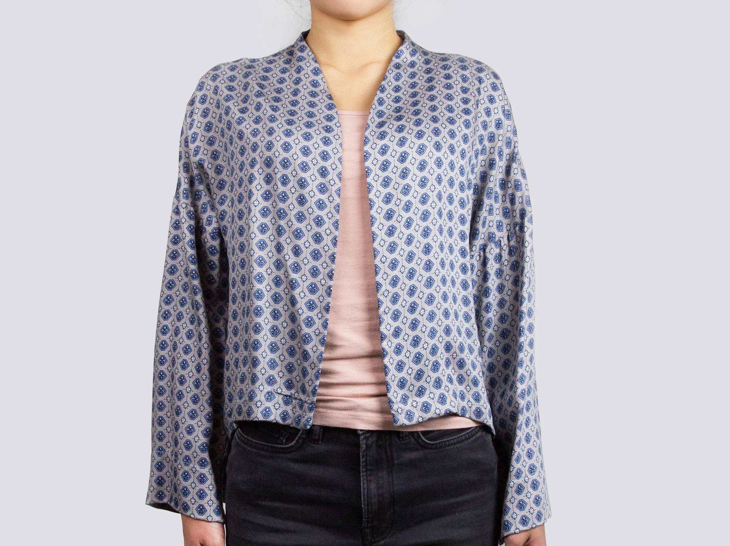 Semi-high Neckline Jacket