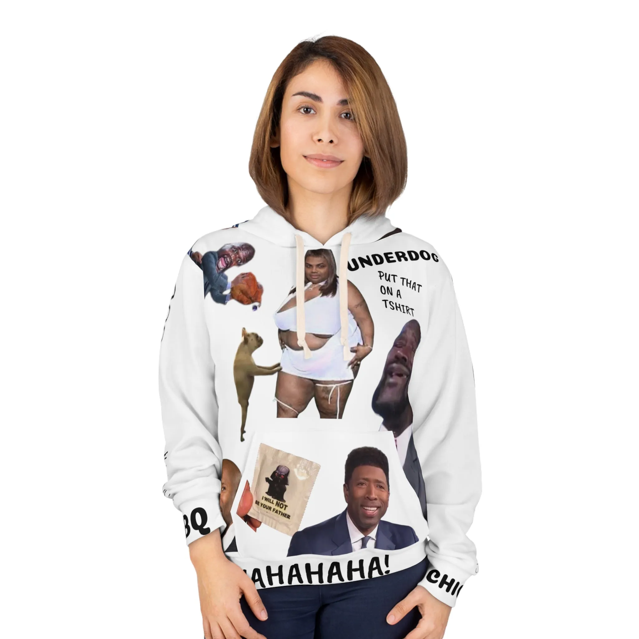 Shaqtin' A Fool Bbq Chicken AOP Unisex Pullover Hoodie