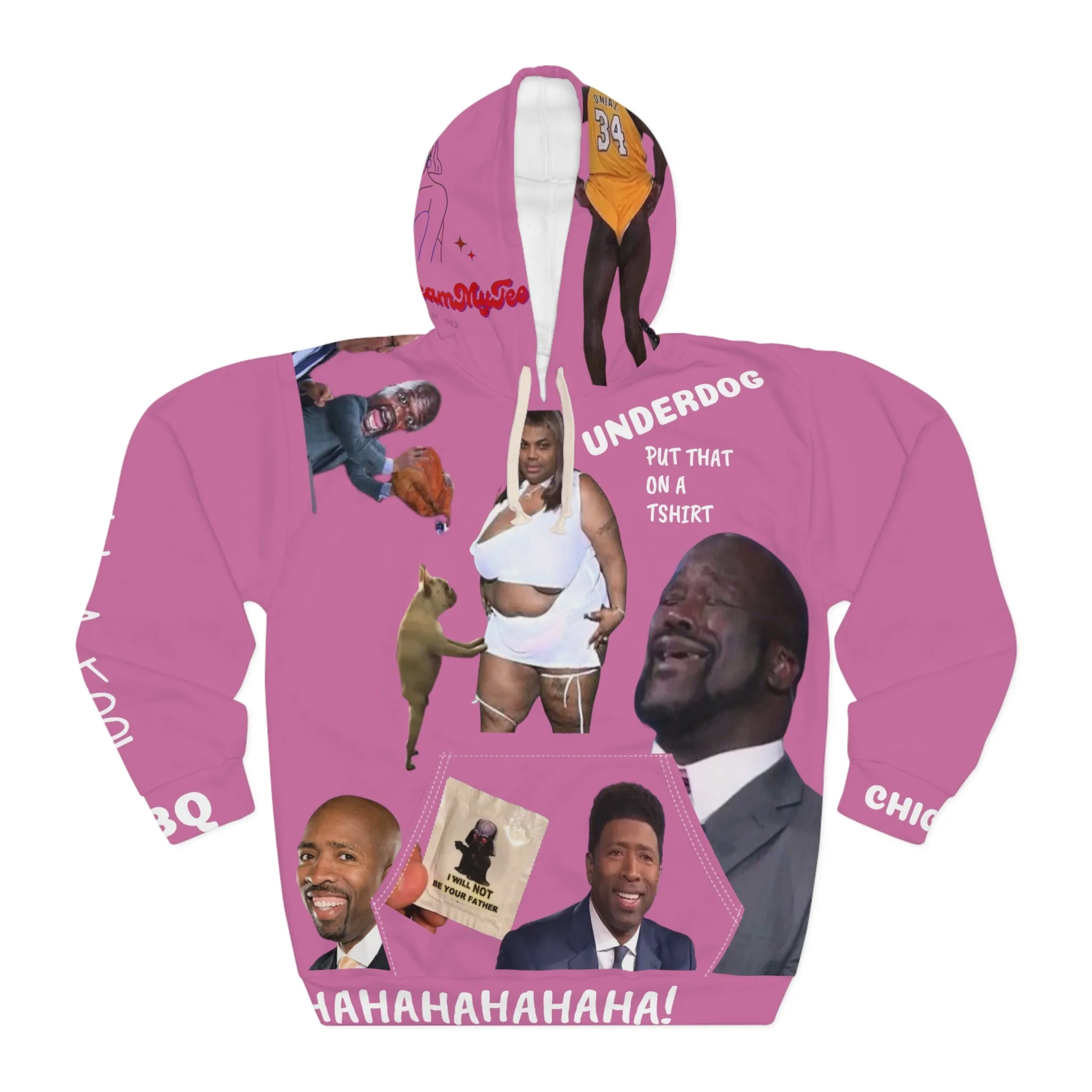 Shaqtin' A Fool Bbq Chicken AOP Unisex Pullover Hoodie