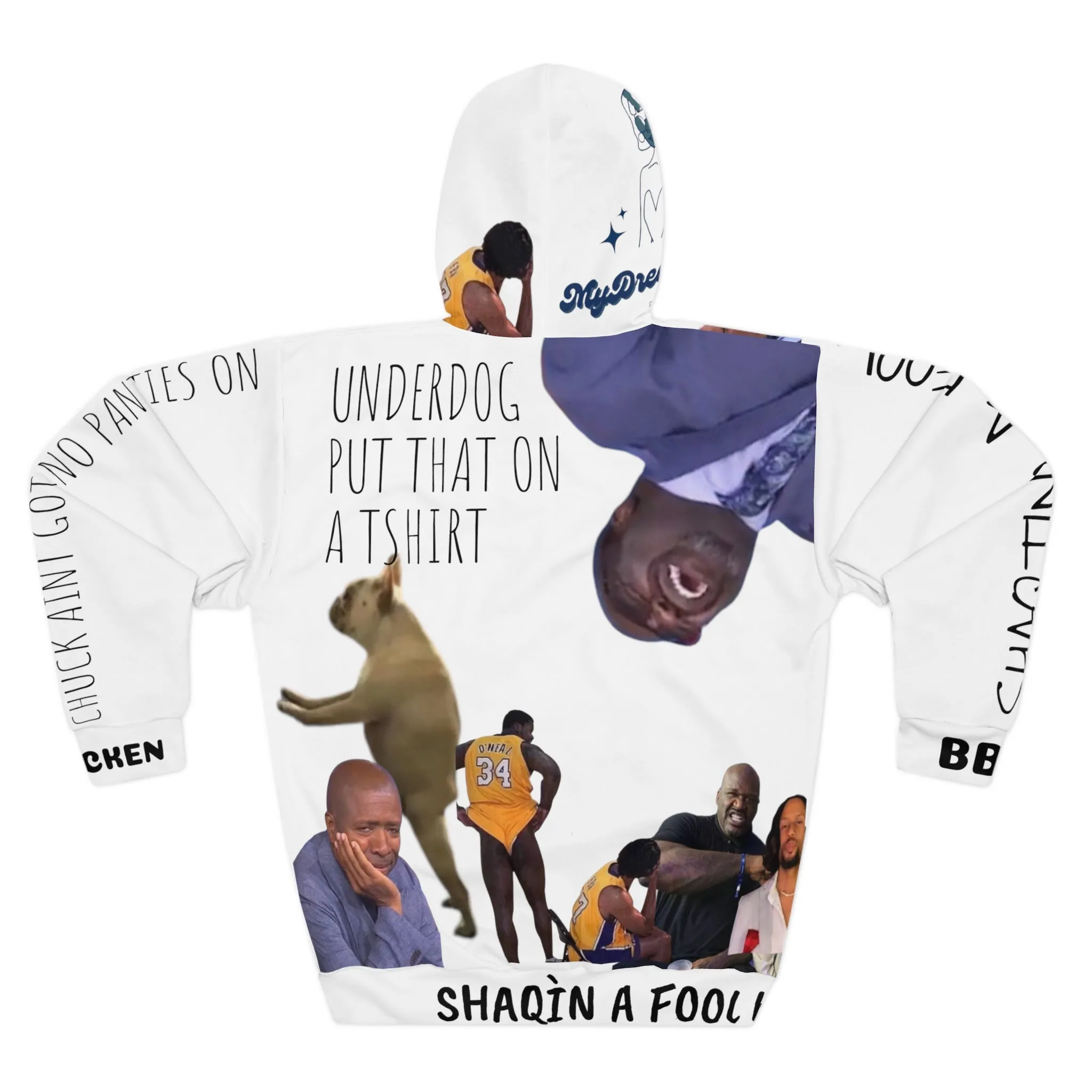 Shaqtin' A Fool Bbq Chicken AOP Unisex Pullover Hoodie