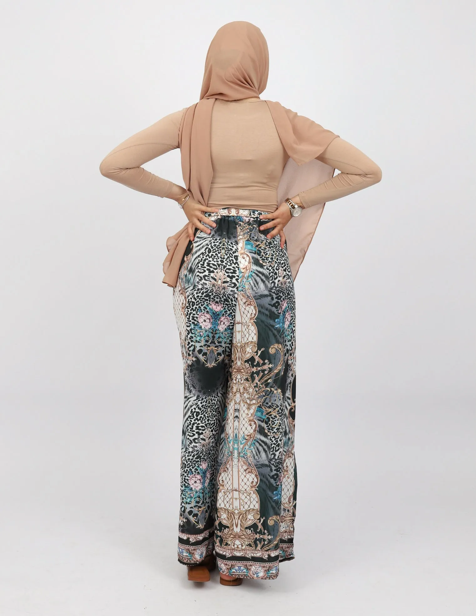 Sophia Wide Leg Print Pant