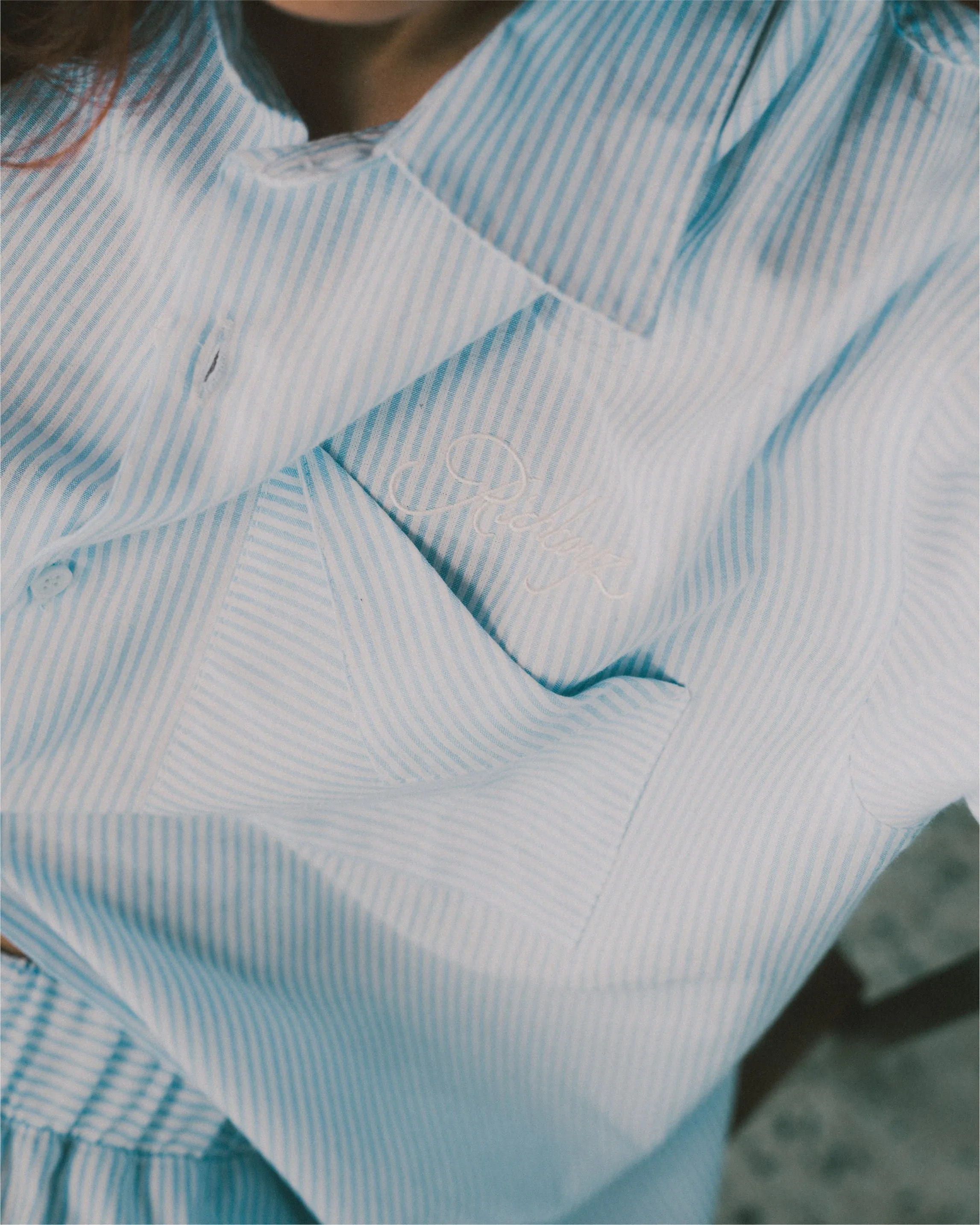 Stripe Long sleeves - Lucid Blue