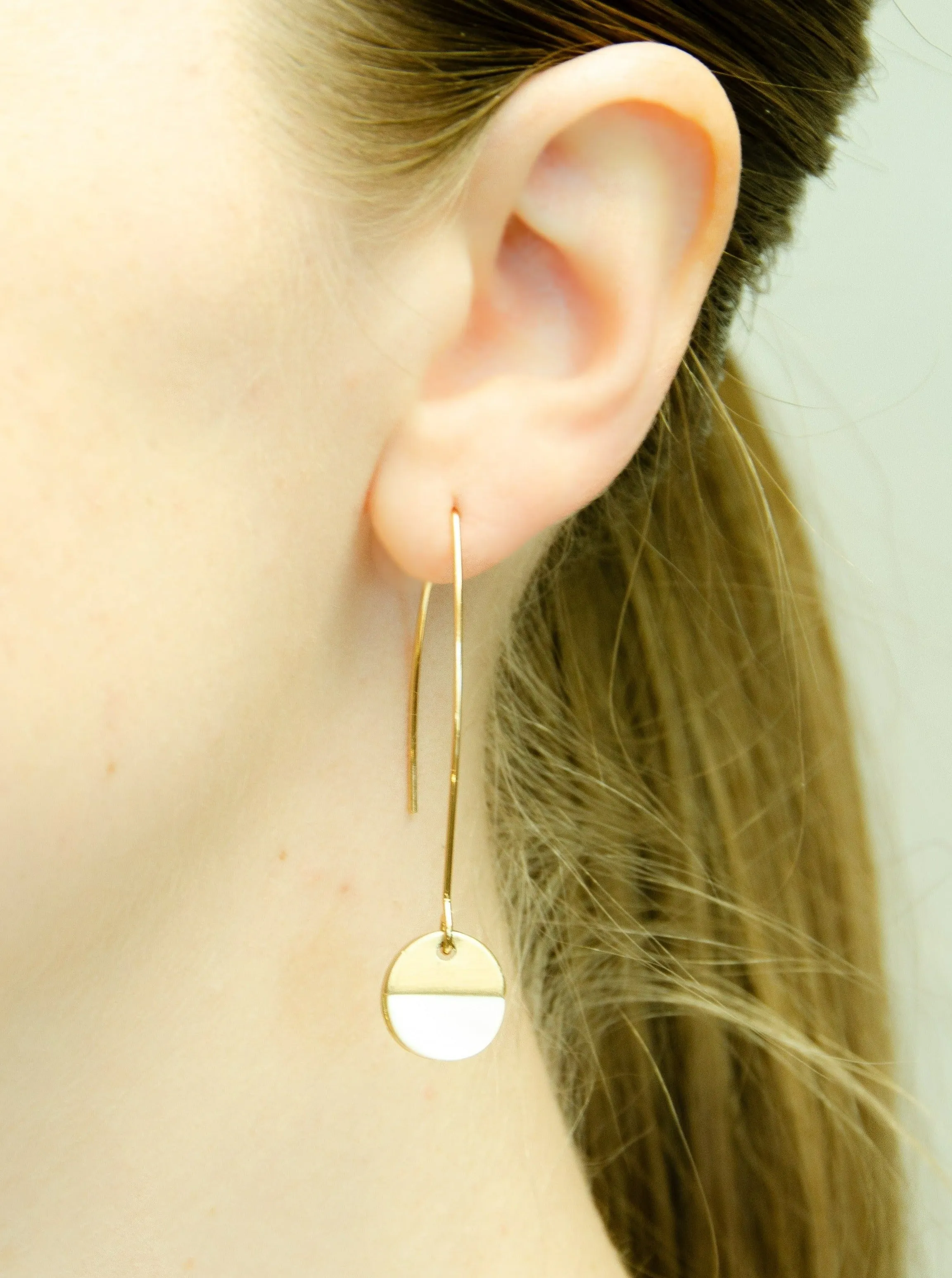 Swept Away Earrings-Pearl