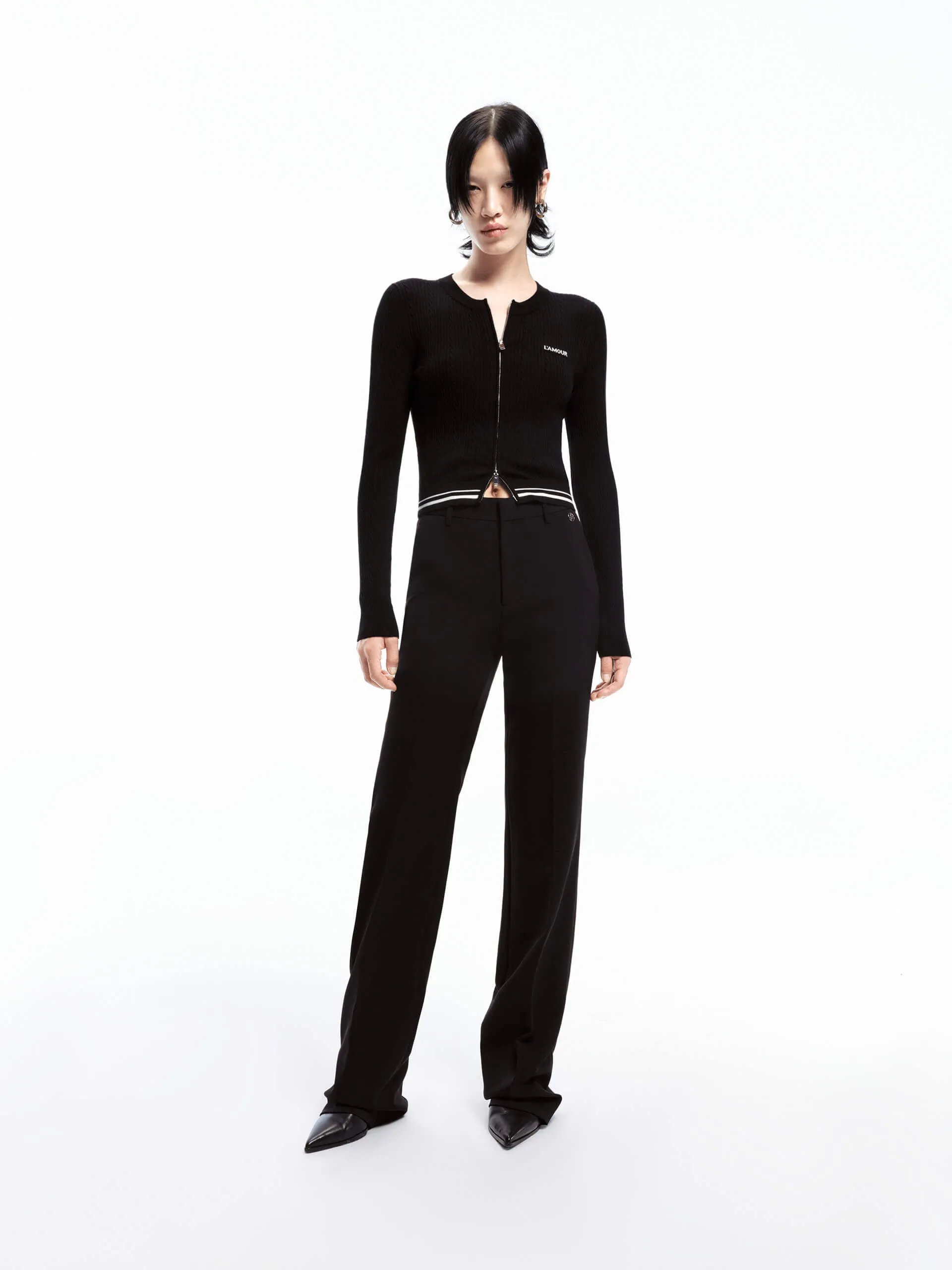 Tailored Straight Leg Pants