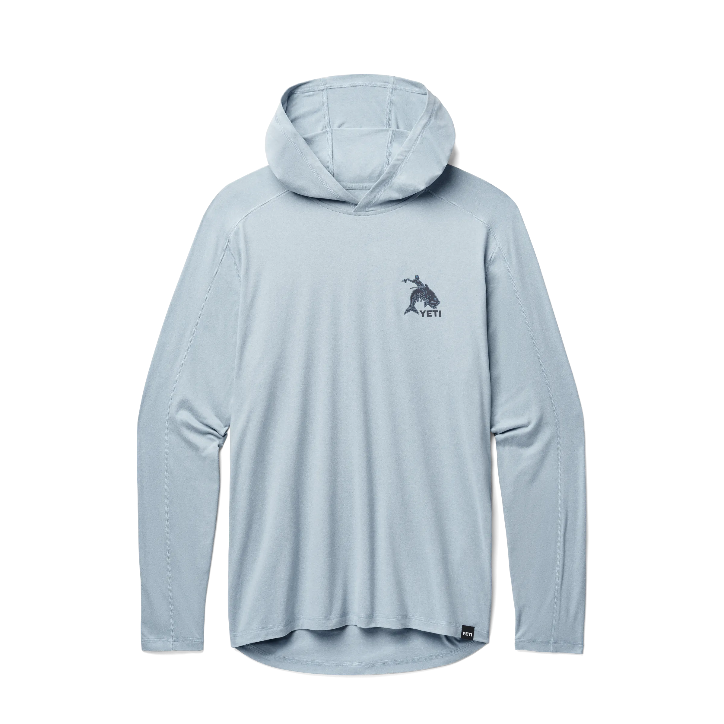 Tarpon Cowboy Long Sleeve Pullover Heather Light Blue