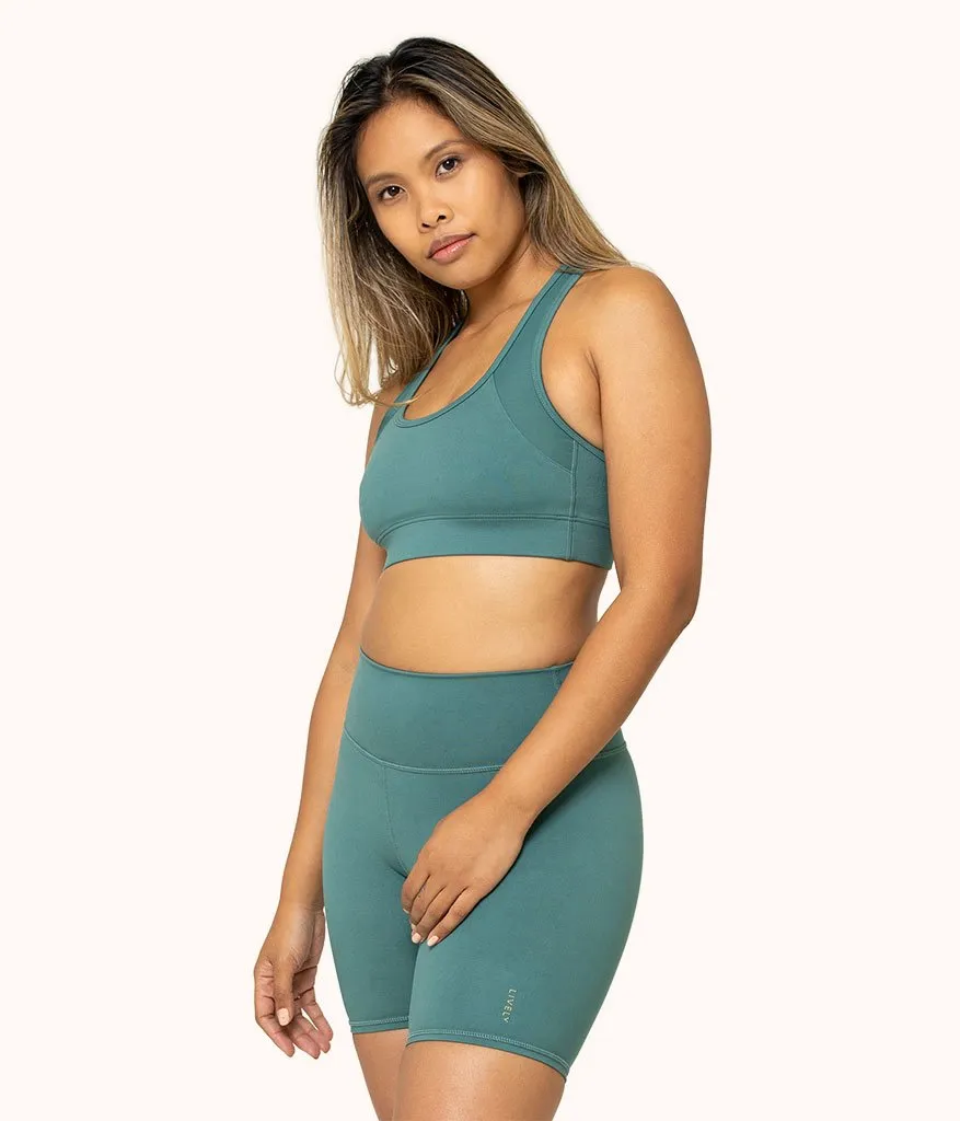 The Active Racerback Bra: Harbor Green