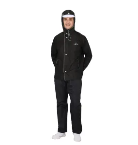 THE CLOWNFISH Viner Pro Series Reversible Waterproof Double Layer Men's Raincoat (Black, 3XL-Size)