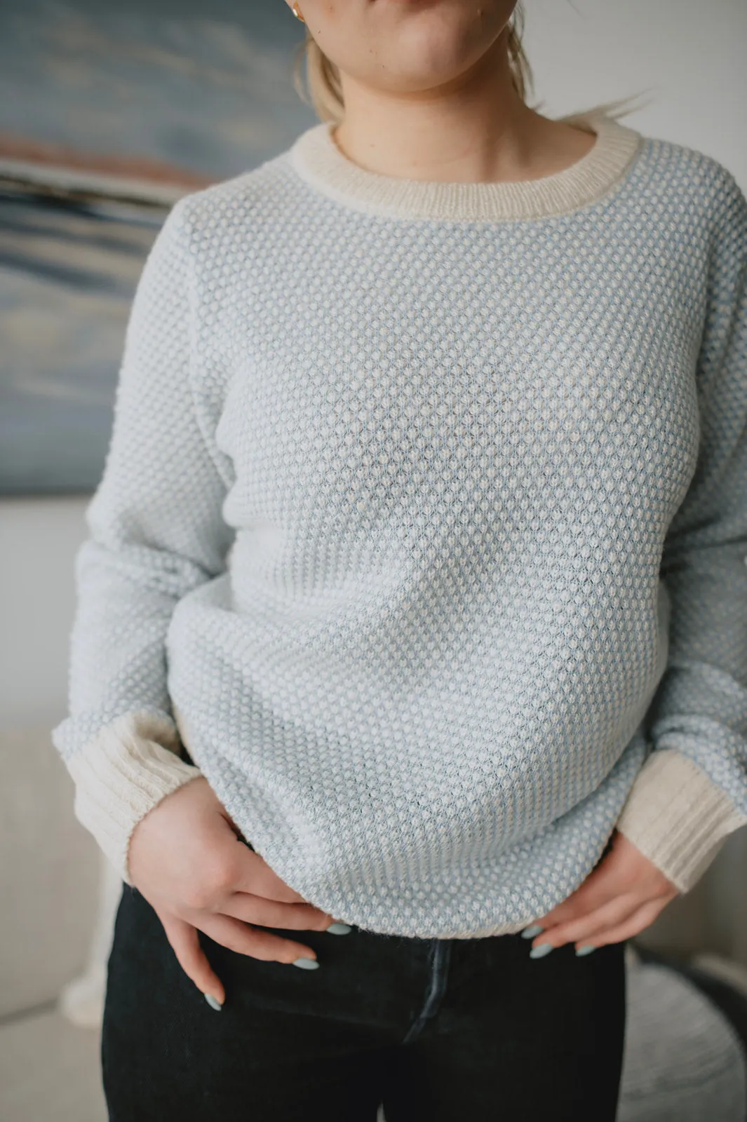 The Mirana Pullover - Placid Blue