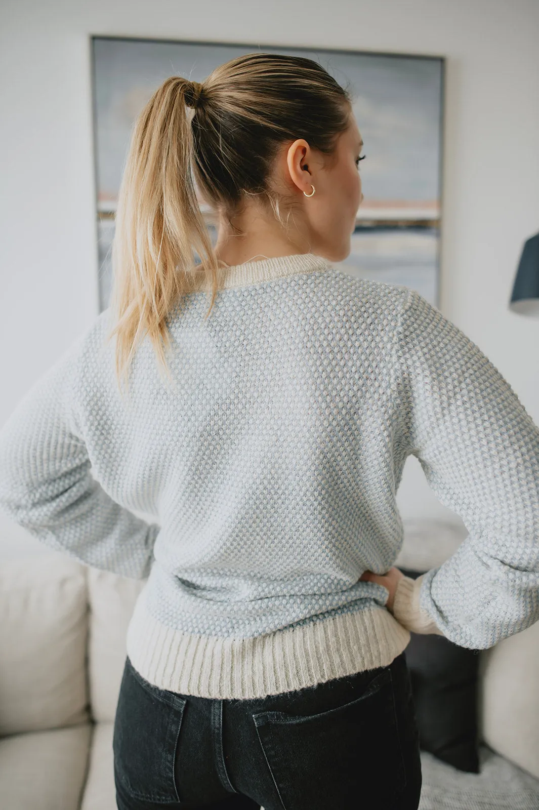 The Mirana Pullover - Placid Blue