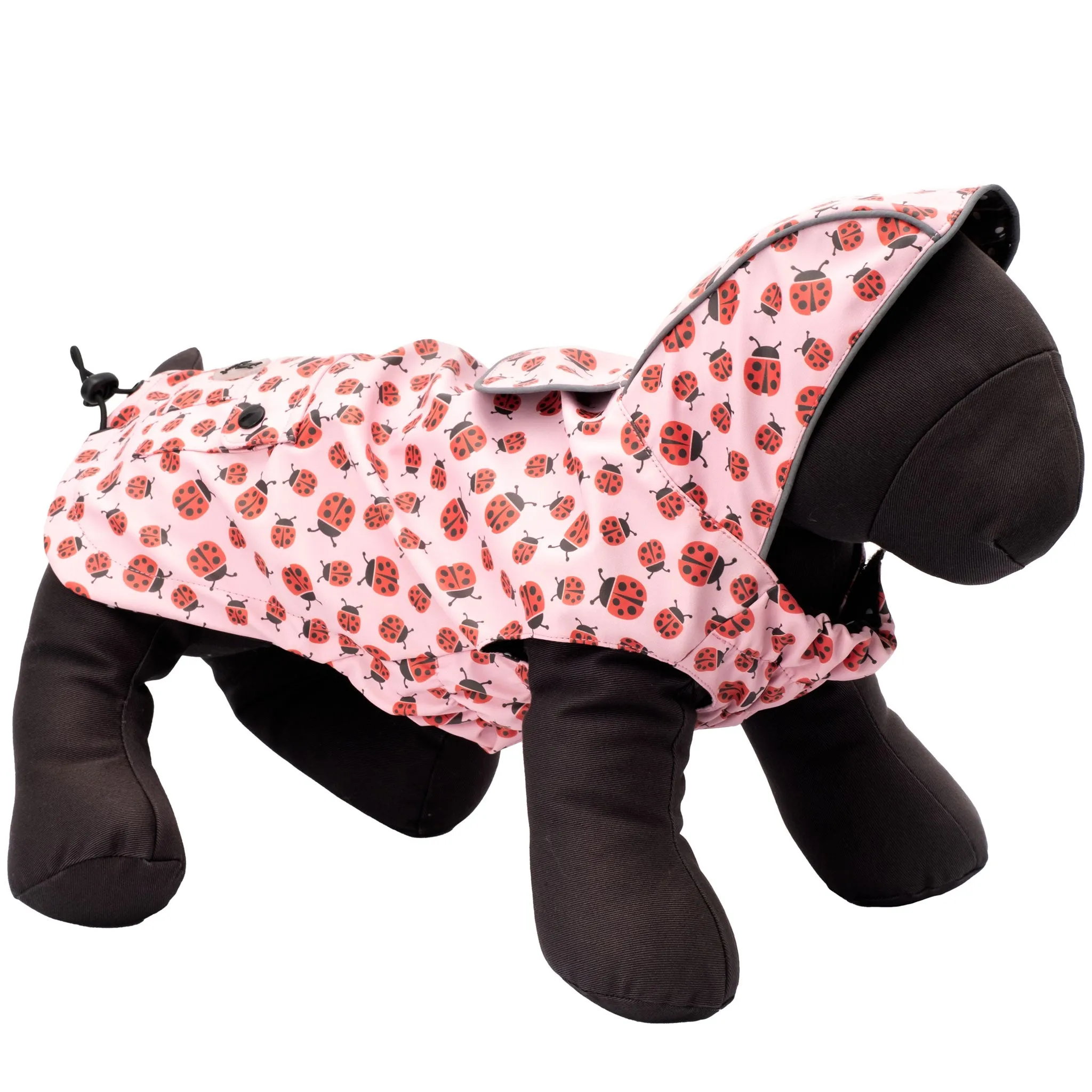 The Worthy Dog Ladybugs Raincoat