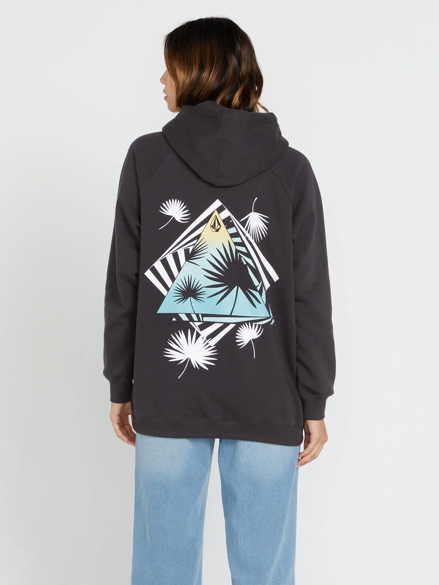 Truly Stoked Boyfriend Hoodie - Vintage Black