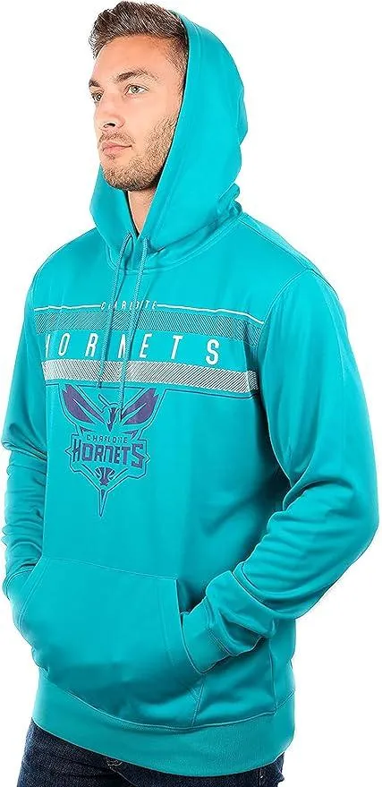 Ultra Game NBA Official Men’s Super Soft Midtown Hoodie Pullover Sweatshirt - Unisex, Charlotte Hornets|Charlotte Hornets