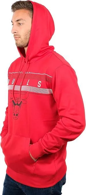 Ultra Game NBA Official Men’s Super Soft Midtown Hoodie Pullover Sweatshirt - Unisex, Chicago Bulls|Chicago Bulls