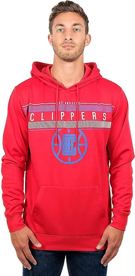 Ultra Game NBA Official Men’s Super Soft Midtown Hoodie Pullover Sweatshirt - Unisex, Los Angeles Clippers|Los Angeles Clippers