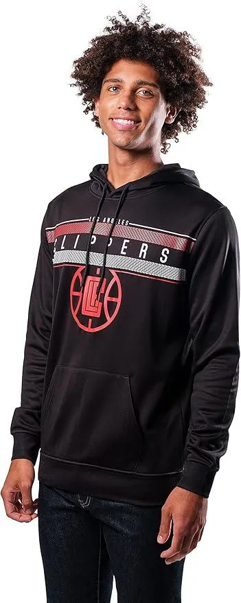 Ultra Game NBA Official Men’s Super Soft Midtown Hoodie Pullover Sweatshirt - Unisex, Los Angeles Clippers|Los Angeles Clippers