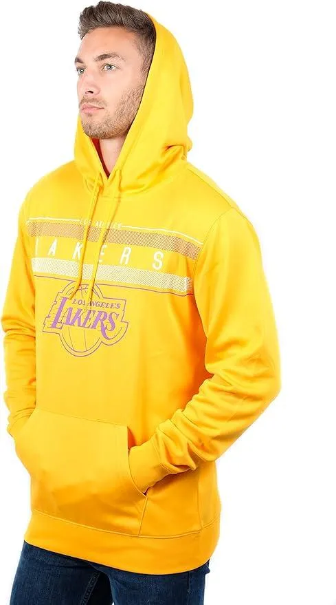 Ultra Game NBA Official Men’s Super Soft Midtown Hoodie Pullover Sweatshirt - Unisex, Los Angeles Lakers|Los Angeles Lakers