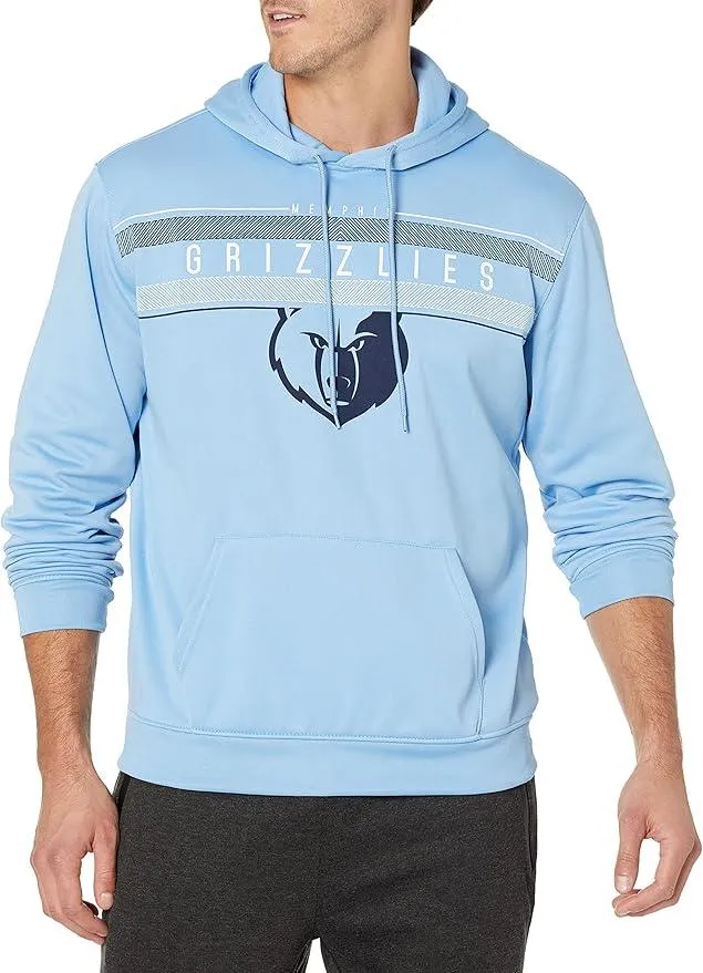 Ultra Game NBA Official Men’s Super Soft Midtown Hoodie Pullover Sweatshirt - Unisex, Memphis Grizzlies|Memphis Grizzlies